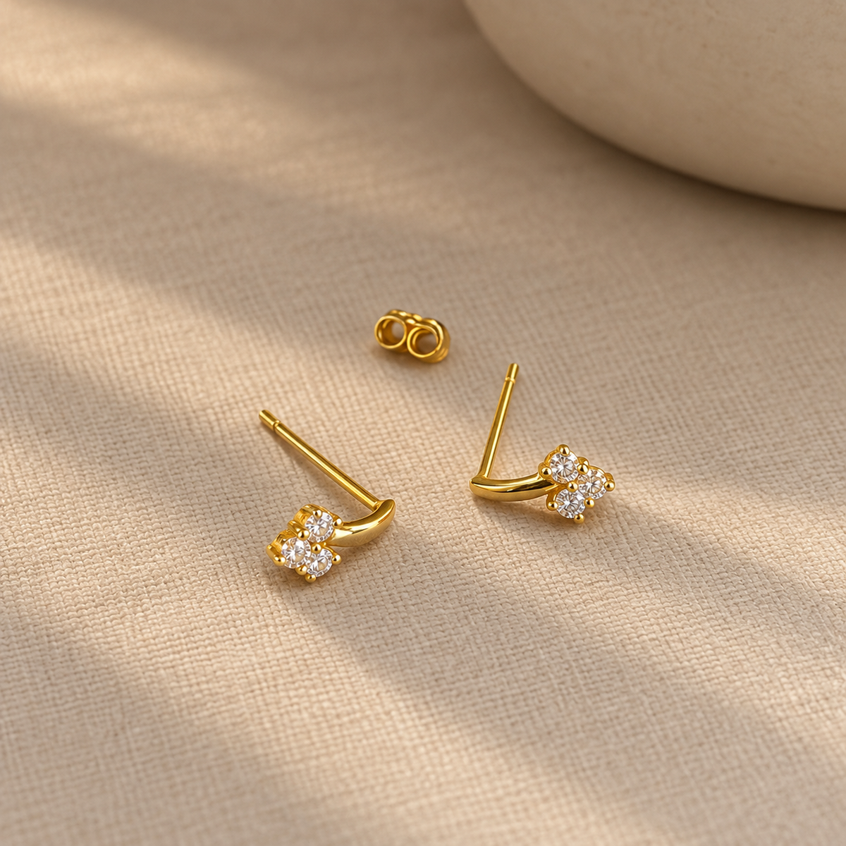 Amora Heart Stud Earrings