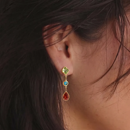 Lumi Tassel stud earrings